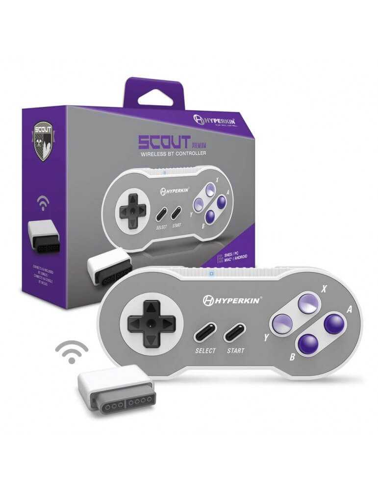 Hyperkin Scout Premium Wireless Controller for SNES-Super Nintendo-Pixxelife by INMEDIA
