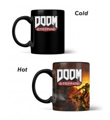 Numskull Official DOOM Metal Badge Heat Changing Mug