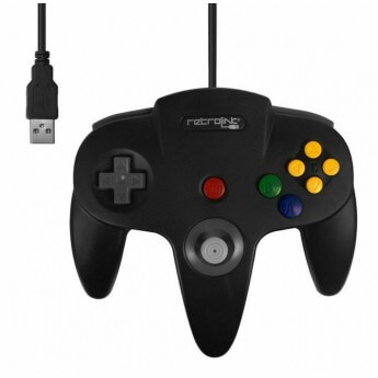 Retrolink Stile Nintendo 64 Controller Classico USB per PC Mac Nero