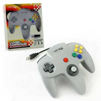 Retrolink Stile Nintendo 64 Controller Classico USB per PC Mac Grigio