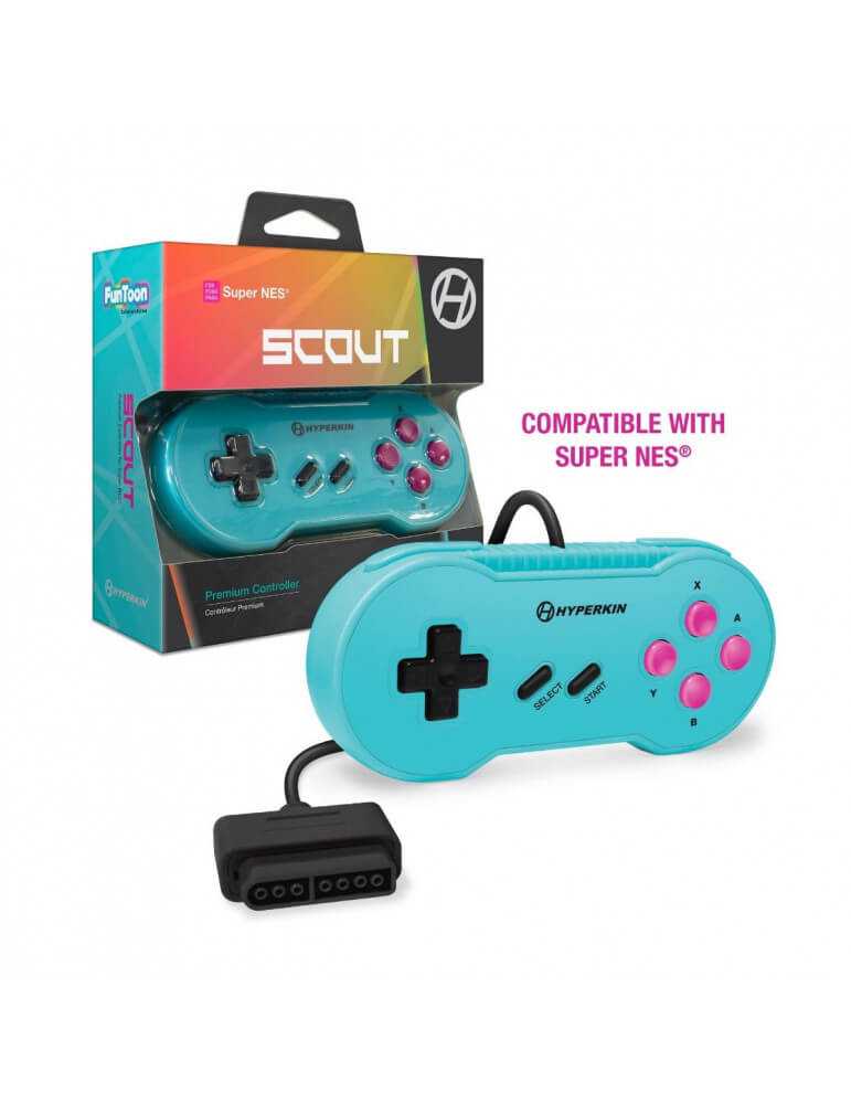 Hyperkin Scout Controller Premium per SNES Collector's Edition-Retrogaming Moderno-Pixxelife by INMEDIA