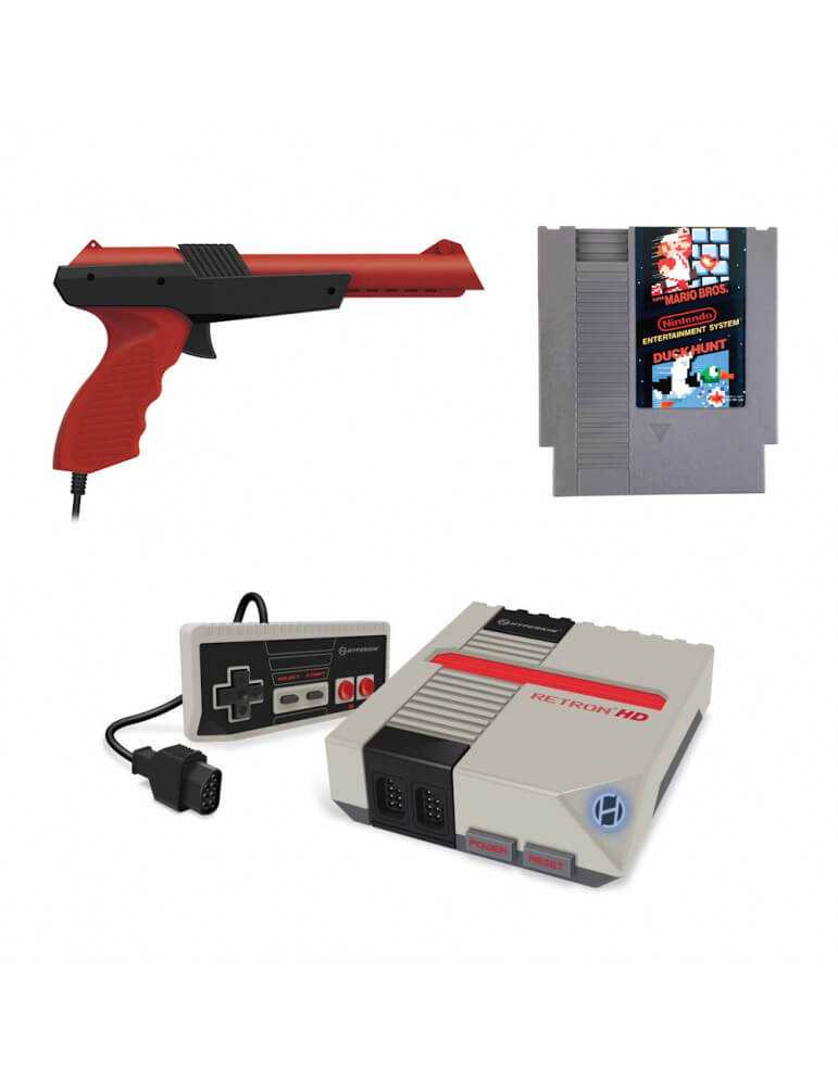 Hyperkin AV Shooter Pack with Super Mario & Duck Hunt for NES Grey-PixxeLife-Pixxelife by INMEDIA