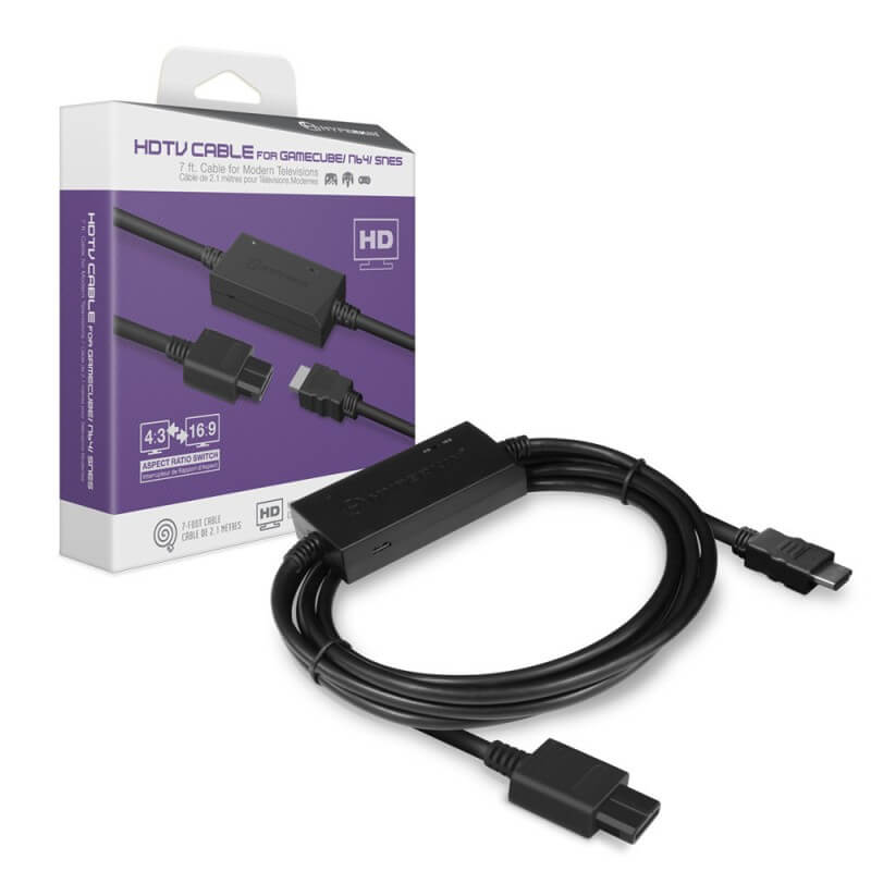 Hyperkin 3-in-1 HDTV Cable for GameCube Nintendo 64 SNES-Modern Retrogaming-Pixxelife by INMEDIA