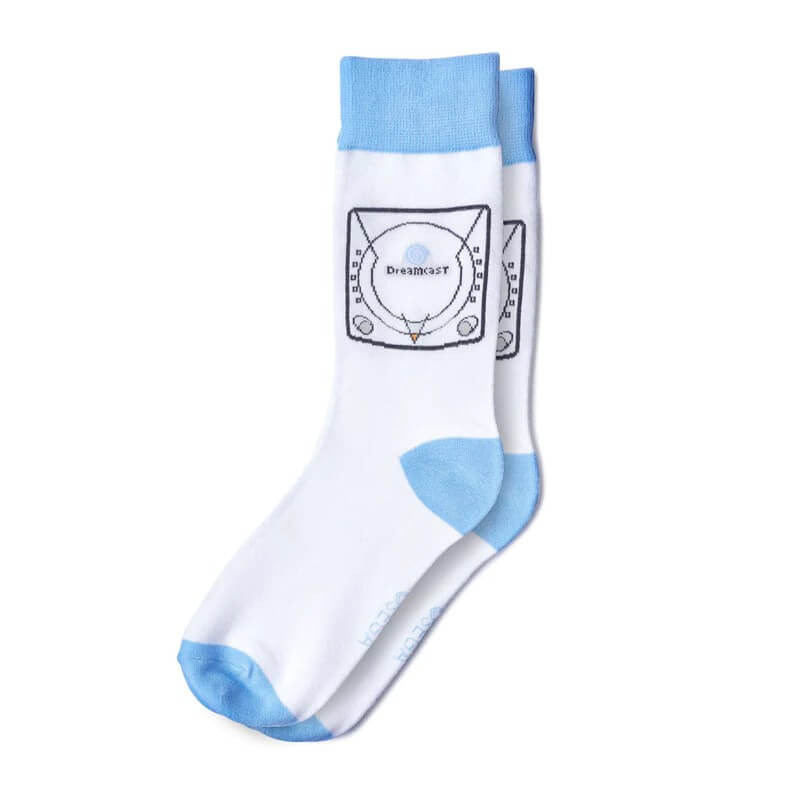 Numskull Official Dreamcast White Socks-Apparel-Pixxelife by INMEDIA