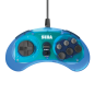 8-Button Arcade Pad Controller for PC Mac Steam blue