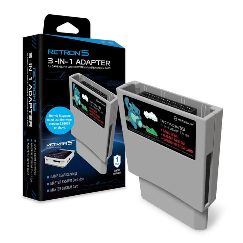 Hyperkin RetroN 5 Adattatore 3-in-1 per Game Gear e Master System-Master System-Pixxelife by INMEDIA
