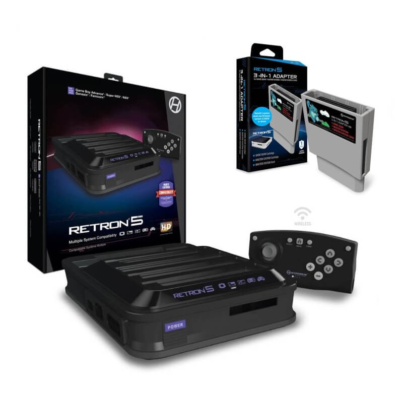 Hyperkin Retron 5 HD Console con Adattatore 3-IN-1-Retrogaming Moderno-Pixxelife by INMEDIA