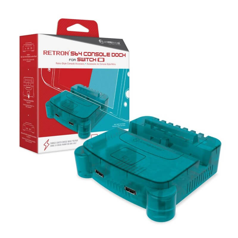 Hyperkin RetroN S64 Console Dock per Switch Turchese-Switch-Pixxelife by INMEDIA