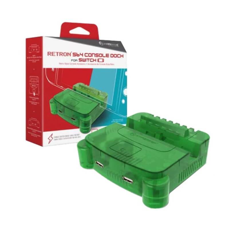 Hyperkin RetroN S64 Console Dock for Switch Green-Switch-Pixxelife by INMEDIA