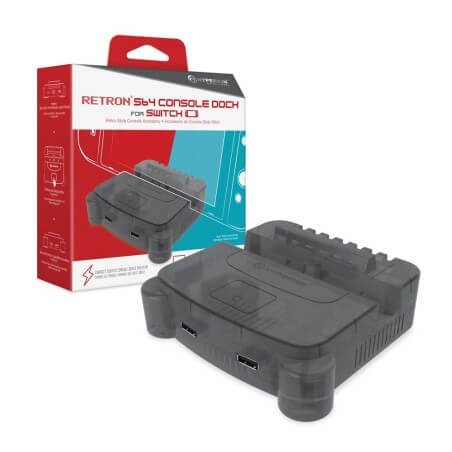 RetroN S64 Console Dock for Switch Smoke Grey