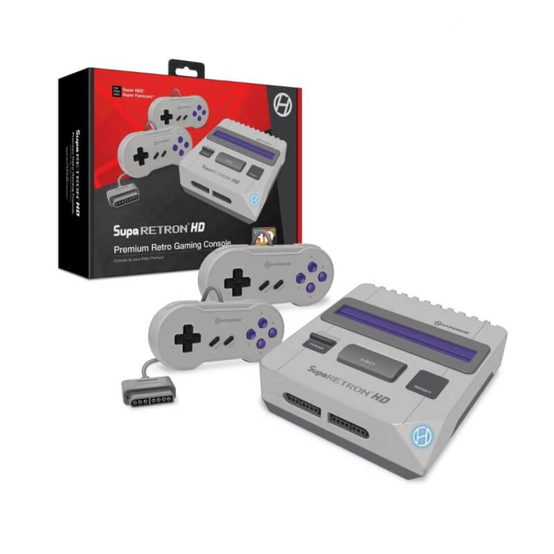 Hyperkin SupaRetron HD Gaming Console for SNES Grey-Super Nintendo-Pixxelife by INMEDIA