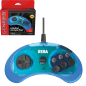 6-Button Arcade Pad Controller for Mega Drive Blue