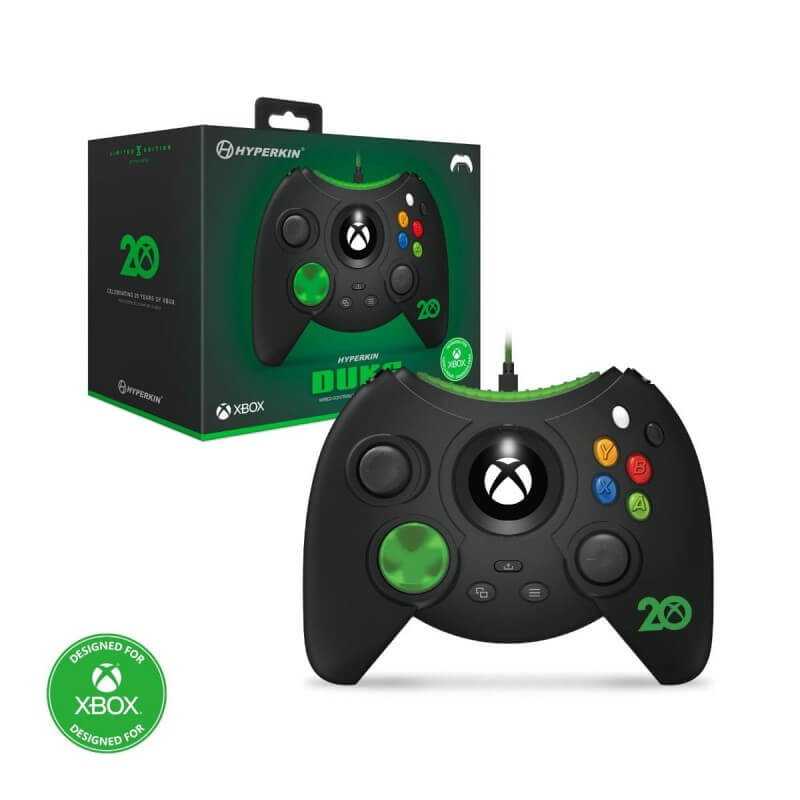 Hyperkin Duke Controller 20th Anniversary Xbox Series X/S One Win10 Black-Microsoft Xbox-Pixxelife by INMEDIA