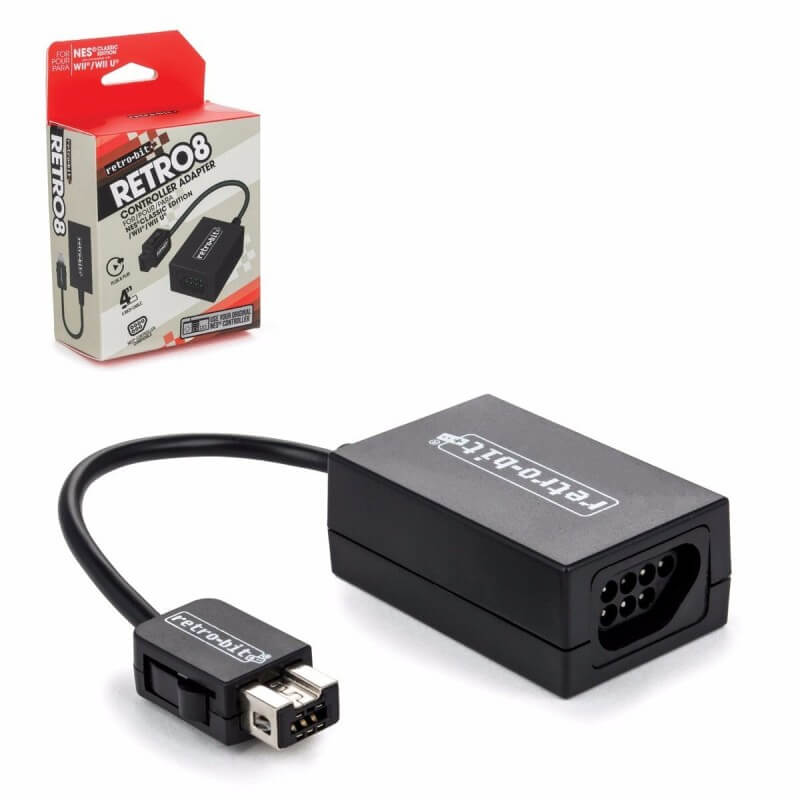 Retro-bit RETRO8 Controller Adapter for NES Classic Wii Wii U-PixxeLife-Pixxelife by INMEDIA