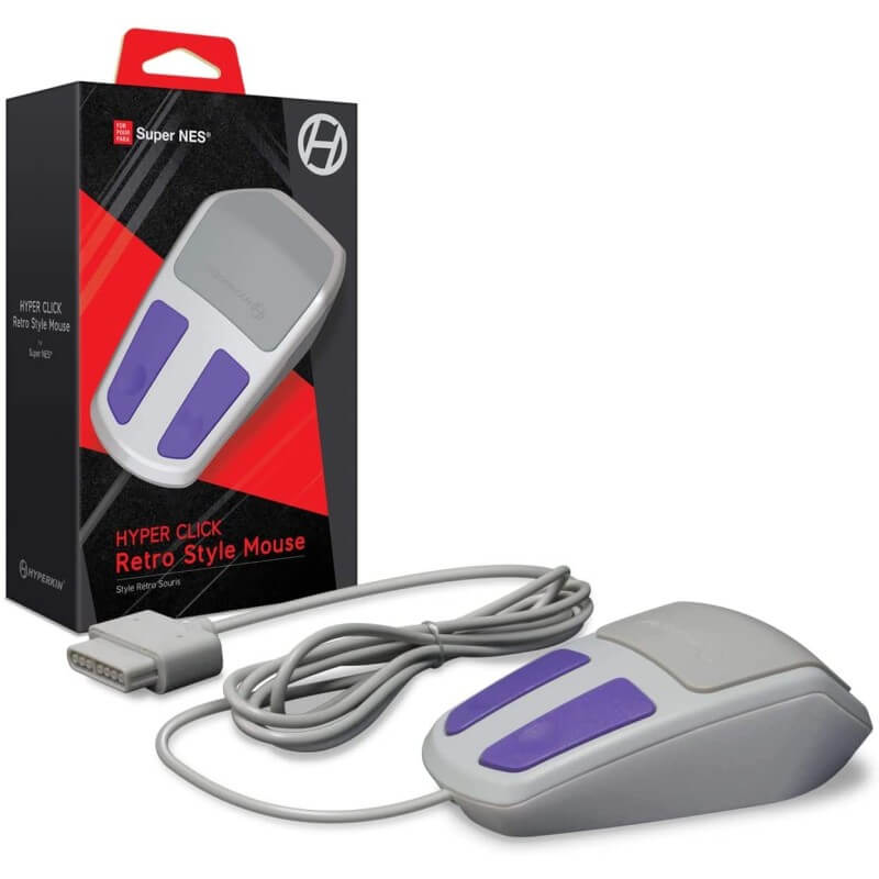 Hyperkin Hyper Click Retro Style Mouse for SNES-Super Nintendo-Pixxelife by INMEDIA