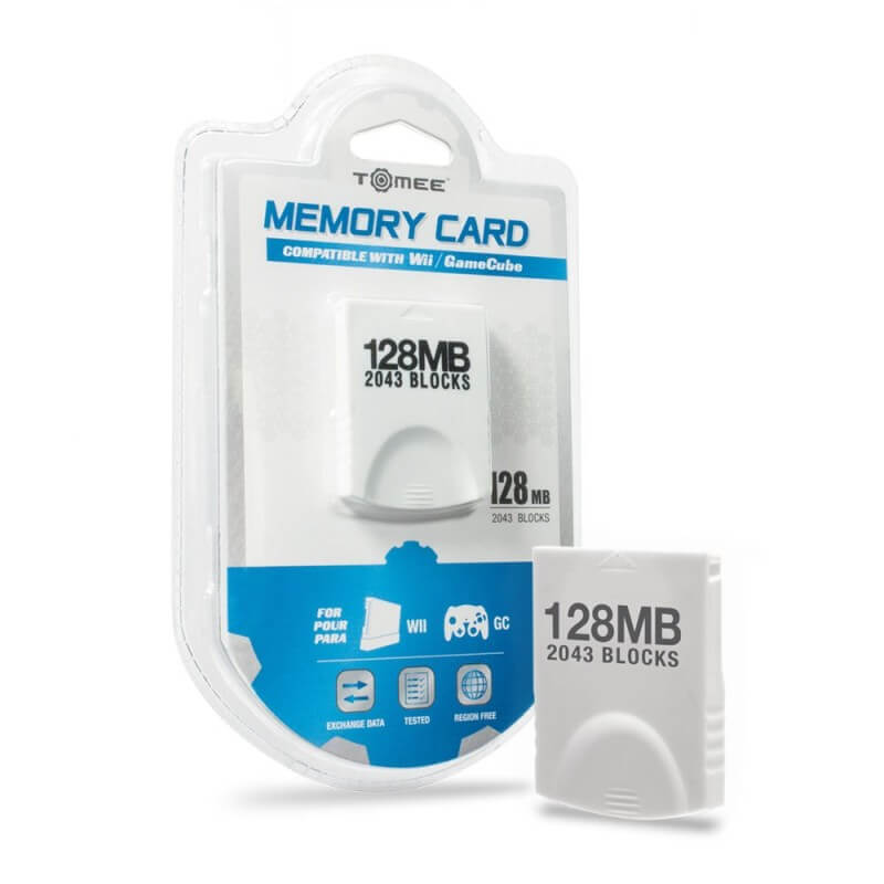 Tomee Memory Card 128MB for Wii GameCube-Modern Retrogaming-Pixxelife by INMEDIA