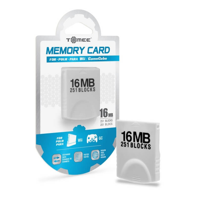 Tomee Memory Card 16MB for Wii GameCube-Modern Retrogaming-Pixxelife by INMEDIA