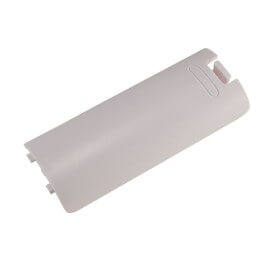 RepairBox Battery Cover Replacement for Nintendo Wii Remote White