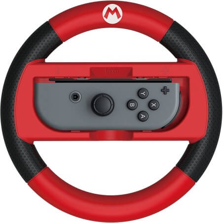 Hori Mariokart 8 Deluxe Wheel Attachment Mario Switch Joy-con