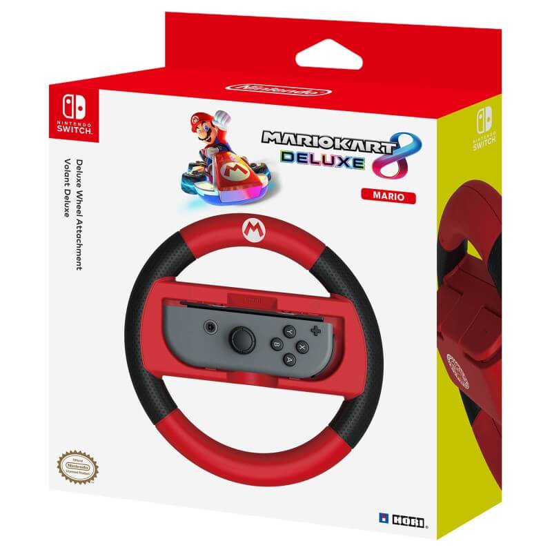 Hori Mariokart 8 Deluxe Wheel Attachment Mario Switch Joy-con-Switch-Pixxelife by INMEDIA