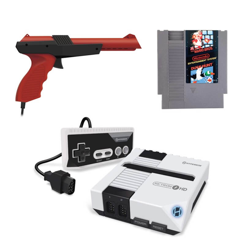 Hyperkin AV Shooter Pack with Super Mario & Duck Hunt for NES White-NES-Pixxelife by INMEDIA