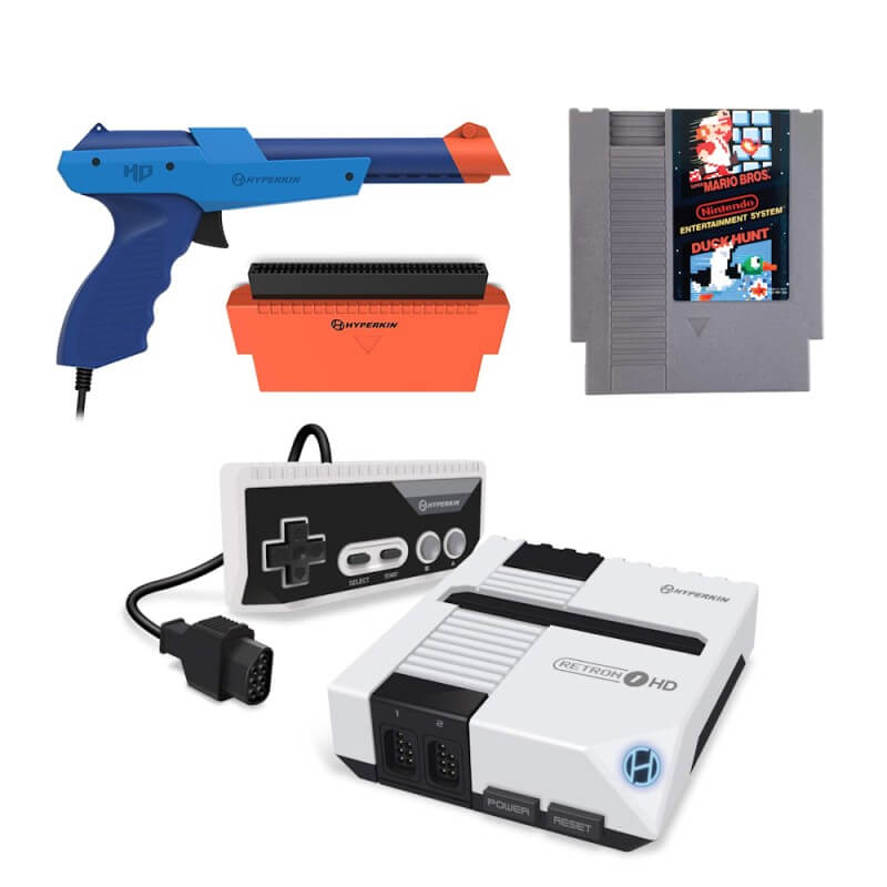 Hyperkin HD Shooter Pack with Super Mario & Duck Hunt per NES Bianco-NES-Pixxelife by INMEDIA