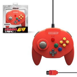 Retro-bit Tribute 64 Classic Controller for Nintendo 64 Red