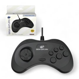 Retro-bit Official SEGA Control Pad for Saturn Black