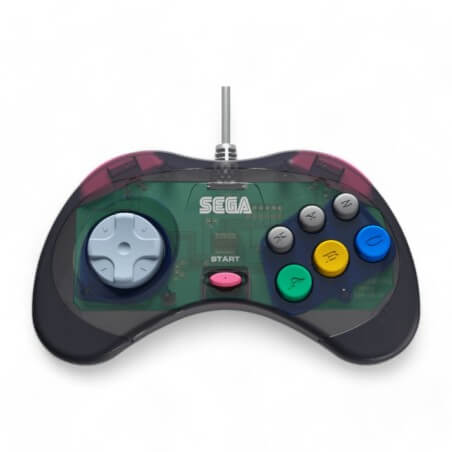 Retro-bit Official SEGA Control Pad per Saturn Grigio Ardesia