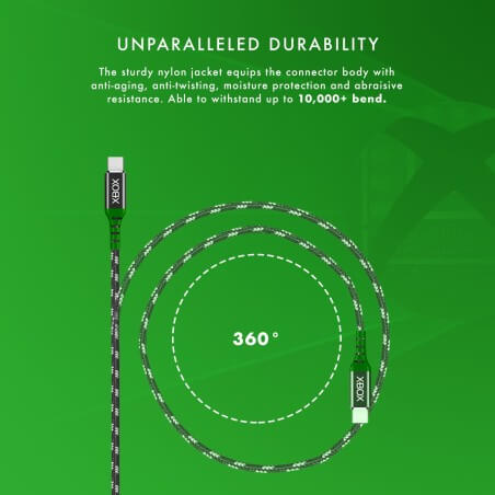 Numskull Official XBOX Series X/S Play & Charge USB-C Charging Cable