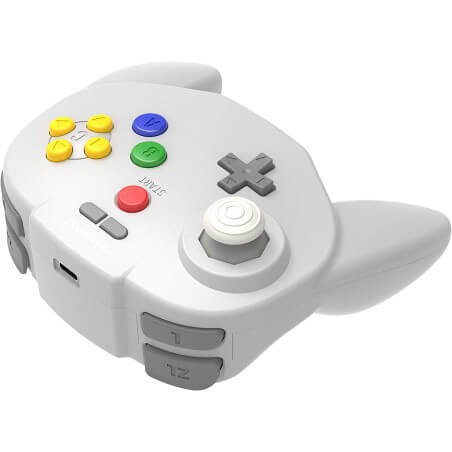 Retro-bit Tribute 64 2.4G Wireless Controller for N64 Switch PC Mac Classic Grey