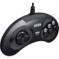 Retro-bit Official SEGA 6-Button Arcade Pad USB for PC Man Steam Nero