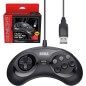 Retro-bit Official SEGA 6-Button Arcade Pad USB for PC Man Steam Nero