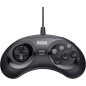 Retro-bit Official SEGA 6-Button Arcade Pad USB for PC Man Steam Nero