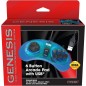 Retro-bit Official SEGA 6-Button Arcade Pad USB per PC Mac Steam Blue