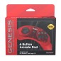 Retro-bit Official SEGA 6-Button Arcade Pad for Mega Drive Mega CD Red