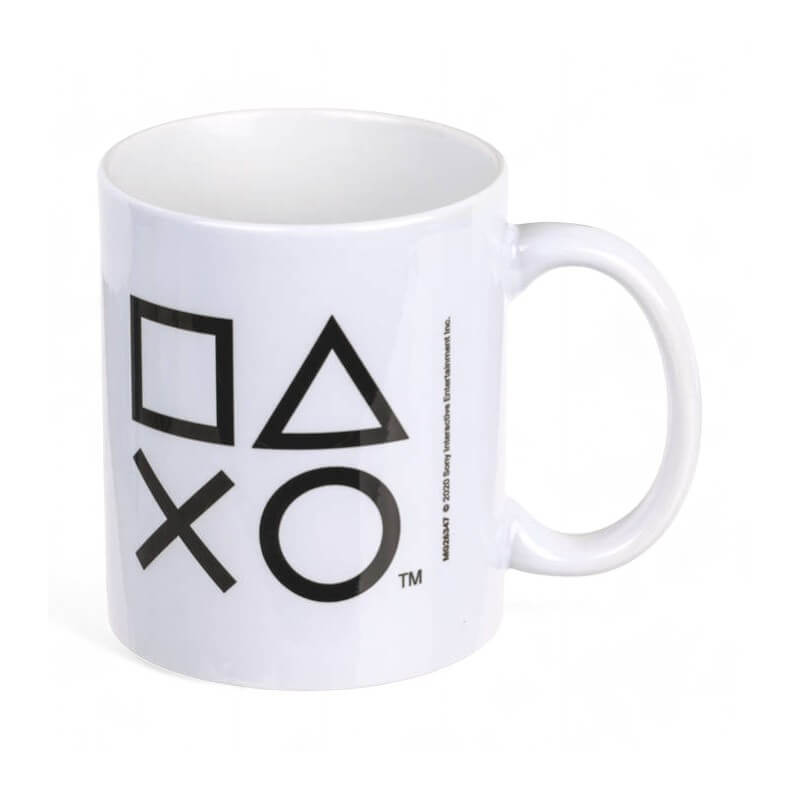 Pyramid America PlayStation B&W Shapes Mug 11oz-Accessories-Pixxelife by INMEDIA