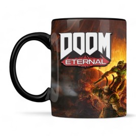 Numskull Official DOOM Metal Badge Heat Changing Mug