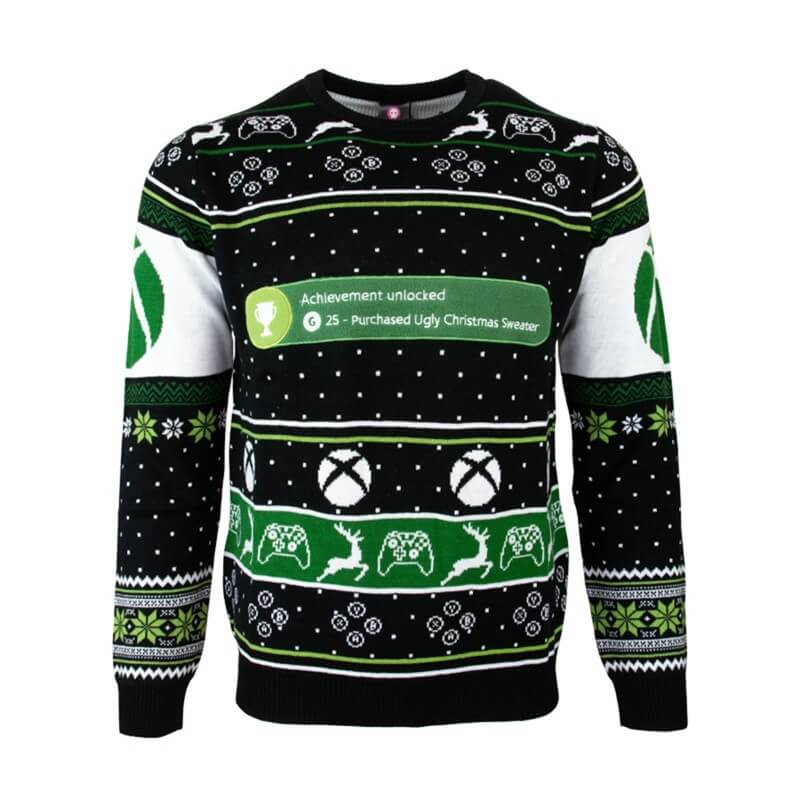 Numskull Maglione Natalizio 'Achievement Unlocked' Ufficiale Xbox One-Abbigliamento-Pixxelife by INMEDIA