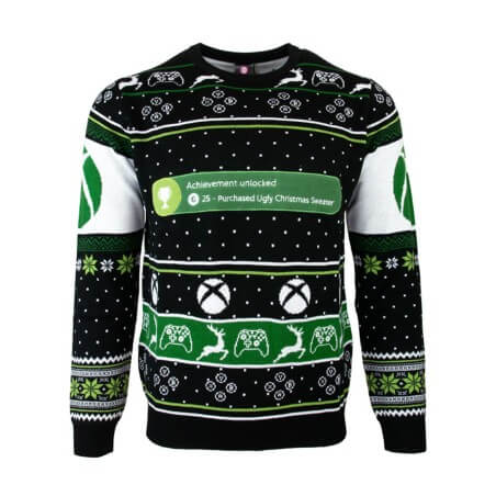 Maglione Natalizio "Achievement Unlocked" Ufficiale Xbox One