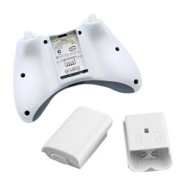 TTX Tech Xbox 360 Replacement Battery Shell White