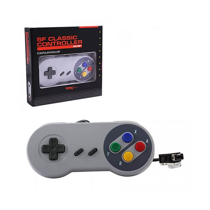 TTX Tech Controller classico Stile SNES SF per GameCube Wii-Wii-Pixxelife by INMEDIA