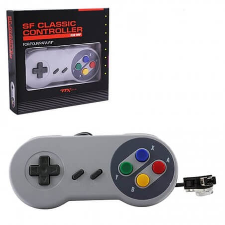 TTX Tech SNES SF Style Classic Controller for GameCube Wii