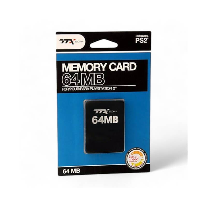 TTX Tech Memory Card 64MB for PS2-PlayStation 2-Pixxelife by INMEDIA