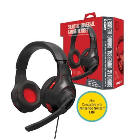 Armor 3 SoundTac Universal Gaming Headset for WiiU Switch Xbox PS PC Mac