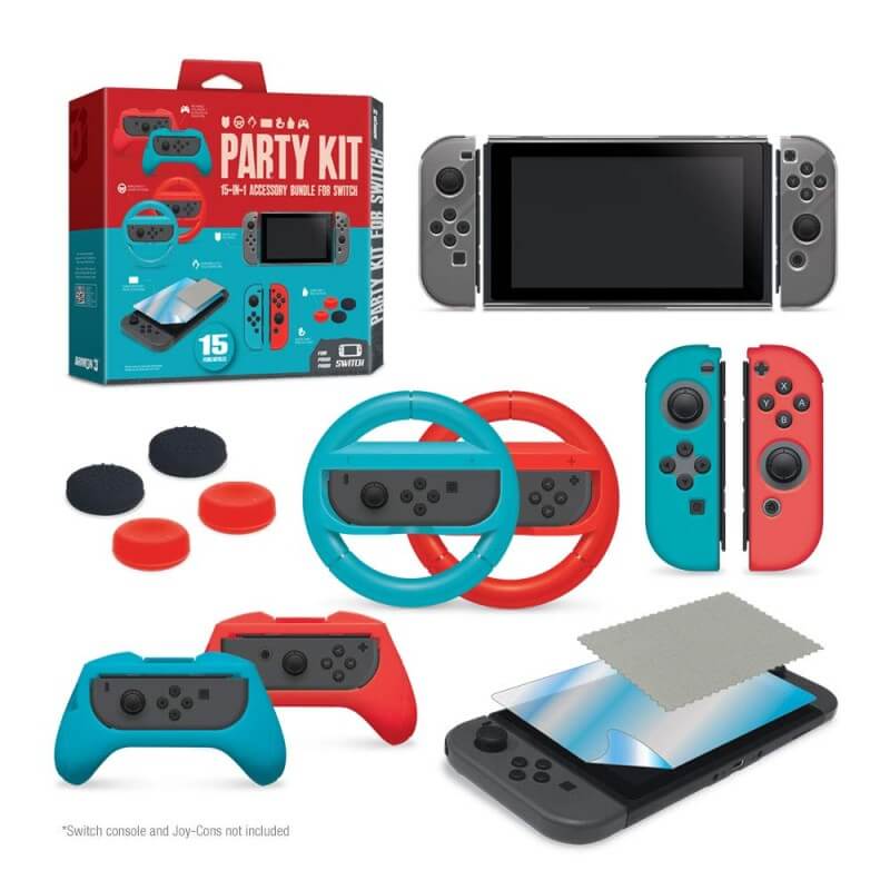 Armor 3 Party Kit 15-in-1 Accessory Bundle for Switch-Switch-Pixxelife by INMEDIA