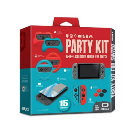 Armor 3 Party Kit 15-in-1 Set Accessori per Switch