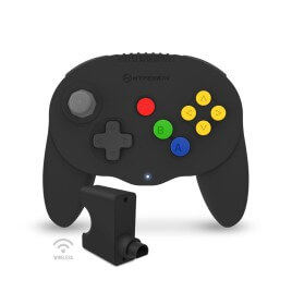 Hyperkin Wireless BT Premium Controller Admiral per Nintendo 64 Switch PC Mac Android Nero