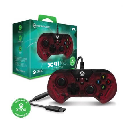 Hyperkin X91ICE 90s Style Controller Xbox Series X/S Xbox One Windows 10/11 Ruby Red