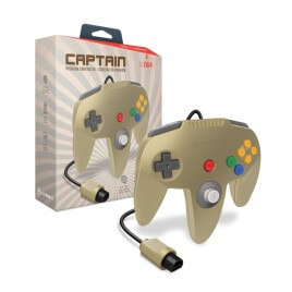 Hyperkin Captain Premium Controller for Nintendo 64 Gold